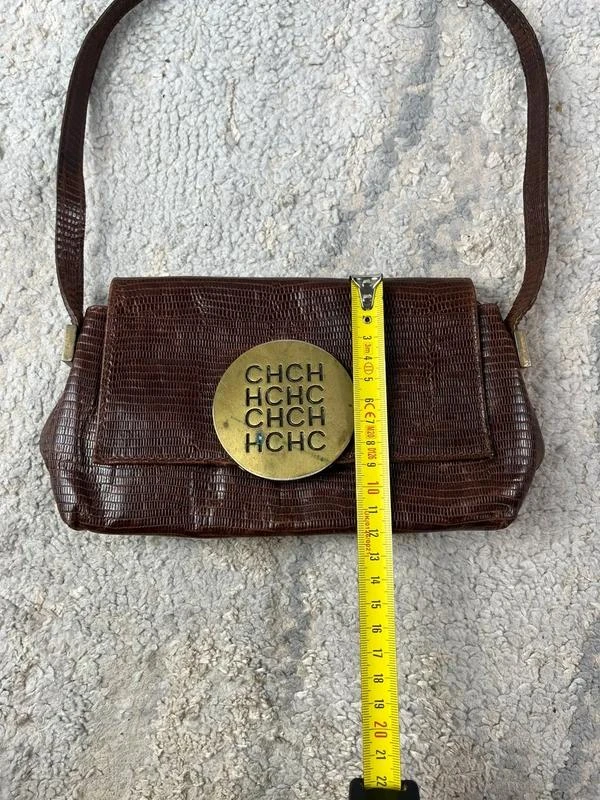 Bolsa Carolina Herrera Vintage Castanha Couro – photo 12